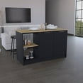 thumbnail image 3 of Depot E-Shop Kitchen Island with Large Countertop, Storage/Shelves/Double Door Cabinet, 3 of 6