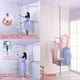 thumbnail image 4 of Tendedero para ropa de interior Percha de almacenamiento de ropa independiente Tensión Telescópica DIY Lundry Sistema de organizador de estantes de piso a techo, marfil ajustable con 11 clips brillar Electrónica, 4 of 5