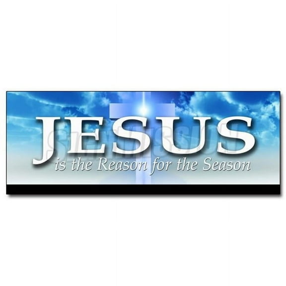 SignMission 24 in. Jesus is the Reason for the Season Decal Sticker - Holidays Christmas