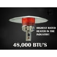 thumbnail image 4 of Hiland HLDS01-SSHGT Chauffage de Patio au Propane de 48 000 BTU avec Roues et Table, Grand, Bronze Martelé/SS, 4 of 4