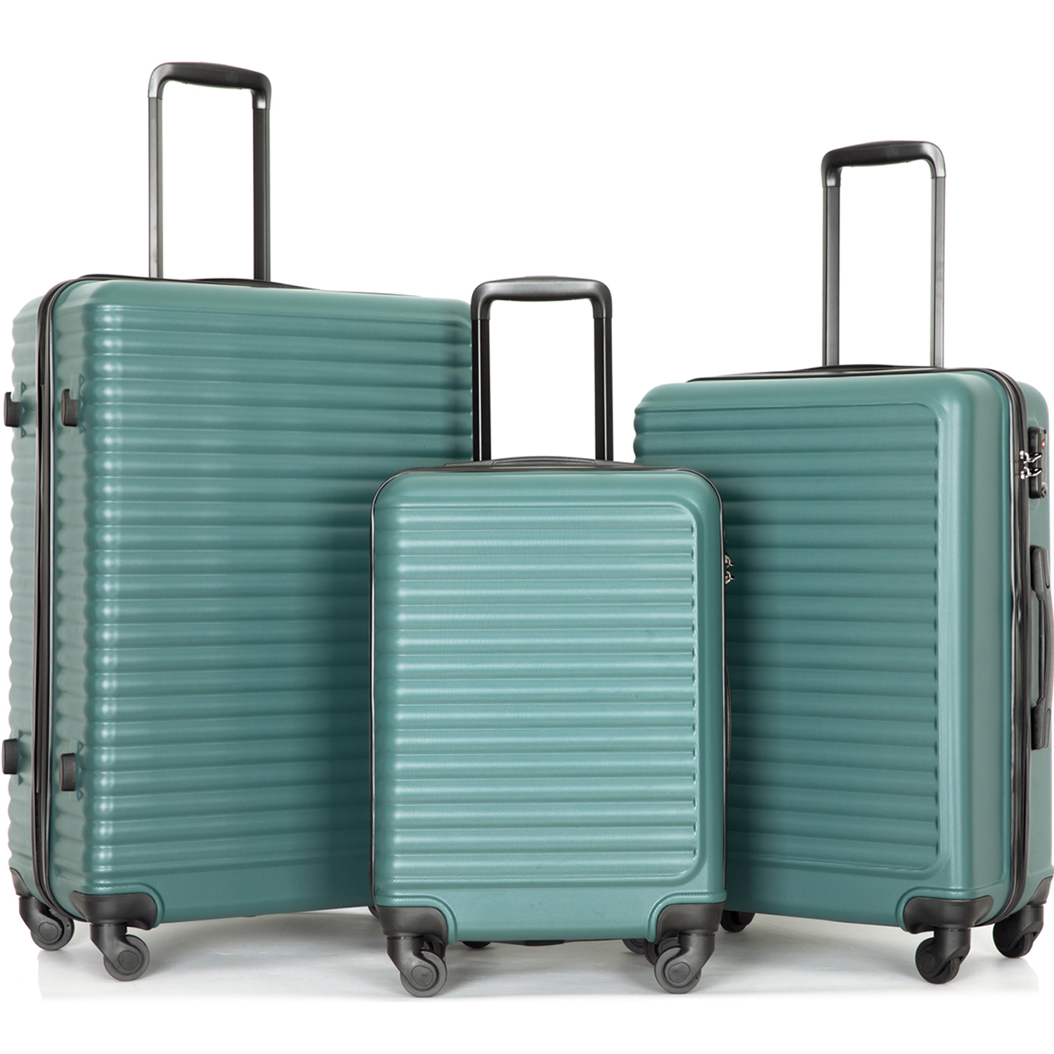 3 Piece Portable Luggage Set, Lightweight Carry on Luggage for Airplane