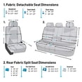 thumbnail image 4 of FH Group Car Seat Covers Full Set Neoprene - Universal Fit, Automotive Seat Covers, Airbag Compatible, Split Bench Rear Seat, Washable Car Seat Cover for SUV, Sedan, 4 of 6