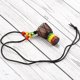 thumbnail image 3 of Wooden Djembe Drum Necklace Mini African Drum Pendant Percussion Instrument Jewelry for Kids Adults Party Favor Supplies, 3 of 3