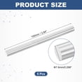 thumbnail image 2 of Uxcell 5Pack Round Steel Rods, 7.6mm x 100mm SKD11 Steel Solid Lathe Bar Stock Tool, 2 of 6