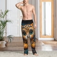 thumbnail image 2 of Rocae Playful Leopard Art Mens Pajama Pants Pj Pants Mens Lounge Pants-X-Large, 2 of 6