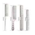 thumbnail image 4 of Professional Aluminum Barber Comb, 4 Types Metal Hair Cutting Comb, Hairdressing Comb Included, Long Hair Cutting Comb, Short Hairdressing Comb, Handl, 4 of 5
