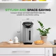 thumbnail image 5 of NutriChef 5.2 Qt Electric Water Kettle, Quick Heating, 5 Liter Digital Kettle with 5 Temperature Settings, Safety Lock, Stainless Steel, 3 Dispensing Options, Easy to Clean, 11"x19"x11", 5 of 8