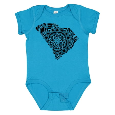 

Inktastic South Carolina Silhouette Mandala Gift Baby Boy or Baby Girl Bodysuit