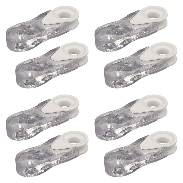 simhoa 8 Pcs Poids de Cordon de Rideau Transparent Remplacement PP pour Rideaux