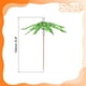 thumbnail image 2 of Sombrillas de bebida Palillos de cóctel de bambú Palitos de hojas de palmera 40Pack, 2 of 5