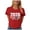 Red, variant on Soccer Cup 2026 Shirt Women USA Football Match Season Jersey Game Day T-Shirt Funny Soccer Graphic Short Sleeve Shirt (Blue, XXL)