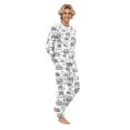 thumbnail image 2 of Family Matching Colorable Pajamas Sets 2 Piece Christmas DIY Hand Painted Pjs Set Soft Holiday Coloring Cute Sleepwear, 2 of 5