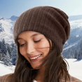 thumbnail image 2 of Winter Hats for Women Beanies Women Headwear Womens Winter Hat Warm Cable Knit Hats Soft Stretch Thick Cute Knitted Cap for Cold Weather, 2 of 4