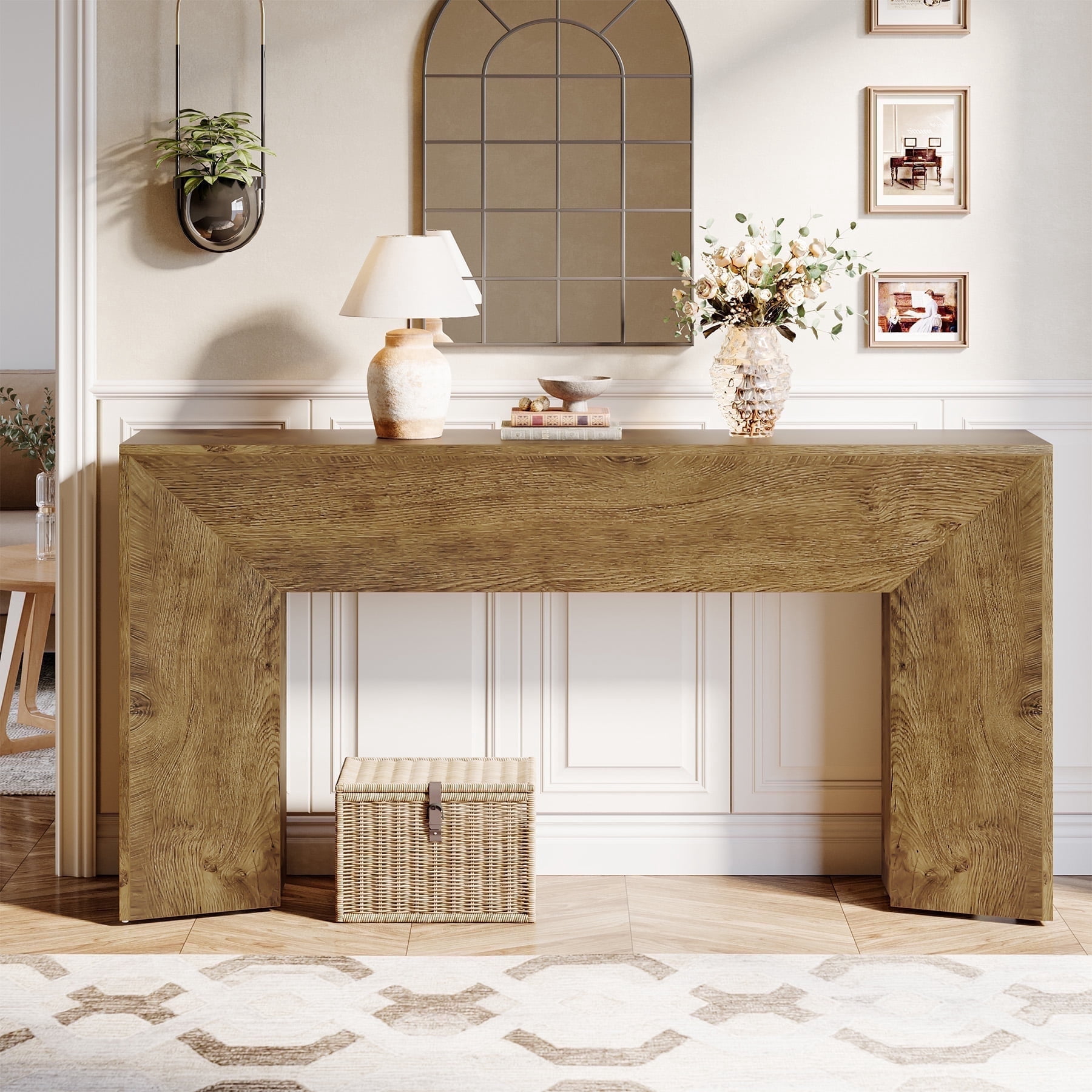 Jocelyn Wooden Console Table in Espresso Cherry Finish with Mango