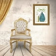 thumbnail image 3 of Medley, Elizabeth 23x32 Gold Ornate Wood Framed with Double Matting Museum Art Print Titled - Serenity Accents In Teal, 3 of 4