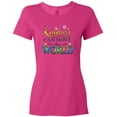 thumbnail image 3 of Inktastic Kindness Can Move the World- with flowers Women's T-Shirt, 3 of 5