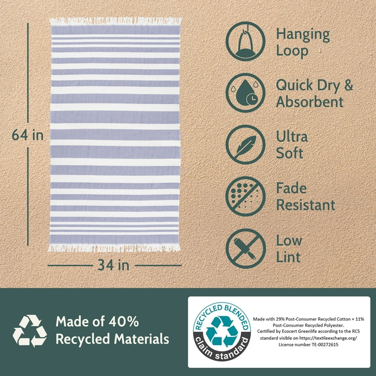 XG Beach Towel 新品未開封 Amazon.com: COTTON CRAFT Oversized Beach Towel - 2 Pack