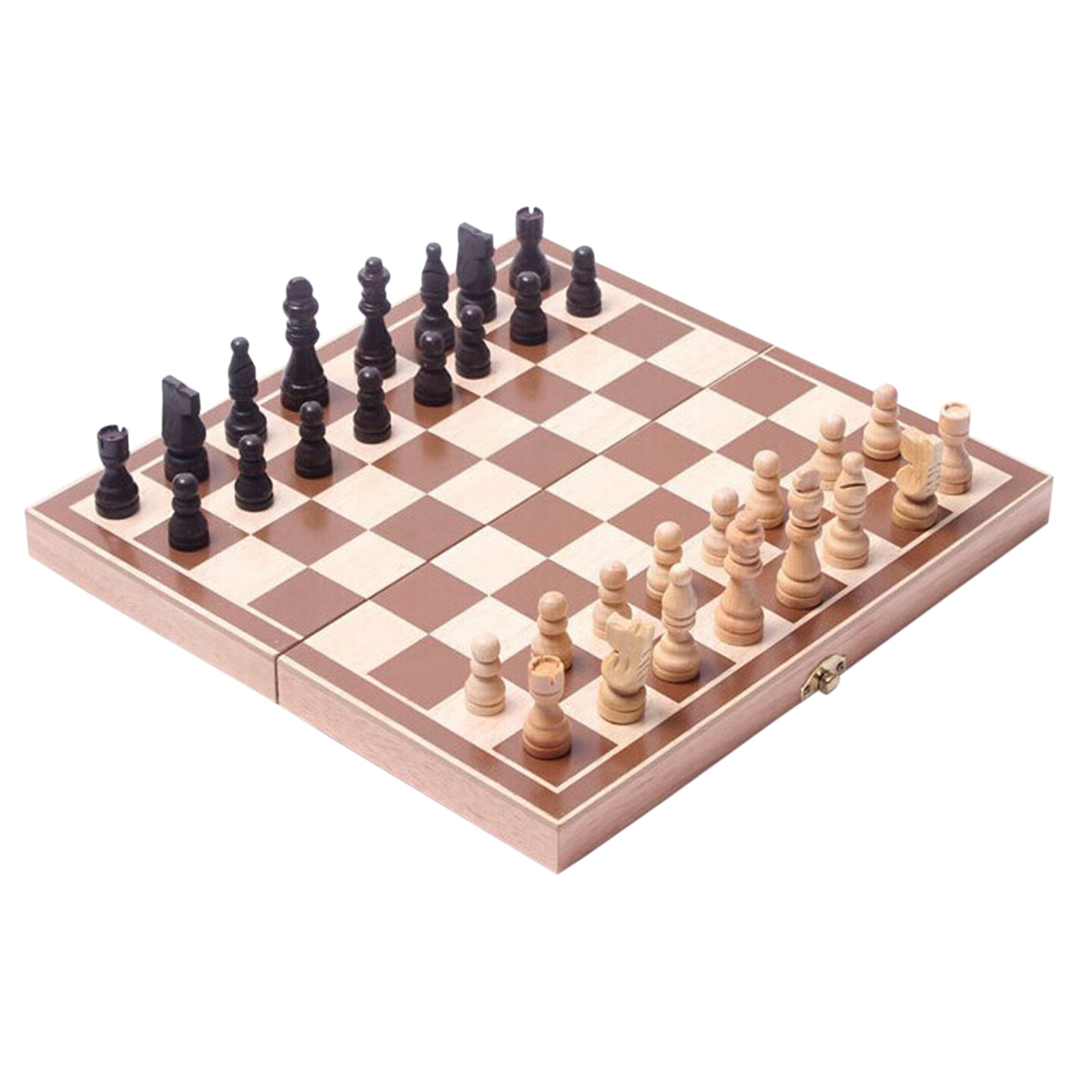 Folding Board Pieces Details about   Wooden International Chess Set 29 X 29cm Board Game 