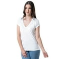 thumbnail image 4 of Lee Women's Classic Fit Short Sleeve V-Neck T-Shirt, S-3X, 4 of 6