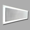 thumbnail image 2 of Air Return Grill 8″ x 30″ with 10" X 32"Faceplate – Contemporary Design Decorative HVAC Vent Cover, Cast Aluminum, Powder-Coated, Repaintable Wall Ceiling Floor Grille (VR102), 2 of 7