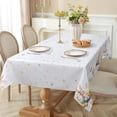 thumbnail image 5 of Easter Tablecloth 60×84 inch, Spring Summer Waterproof Bunny Table Cloth Washable, Stain Resistant Cloth Table Cover for Party Picnic Dinner Decor (Rabbit), 5 of 6