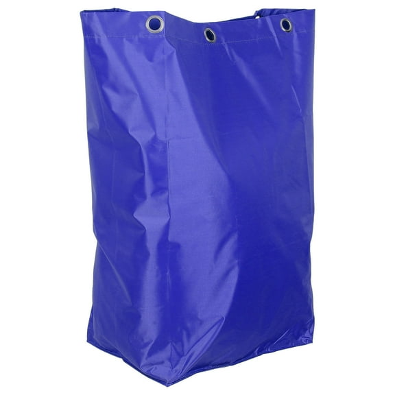 LEORX Janitorial Cart Bag Blue Canvas High Capacity Storage 1Pcs