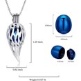 thumbnail image 2 of Angel Wings Cremation Urn Necklace Urn Jewelry For Ashes With Mini Ball Cremation Locket Urn Keepsake Pendant, 2 of 7