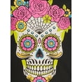 thumbnail image 4 of Sugar Skull Women's Graphic T-Shirt with Short Sleeves, 4 of 5
