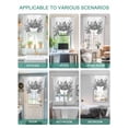 thumbnail image 5 of Eucalyptus Gray Tie Up Curtains for Windows 63 Inch Length Balloon Curtains Kitchen Adjustable Balloon Window Shade Stripes Bottle Flower Cactus Plant Tie Up Valance Bathroom Curtain Window 42"x63", 5 of 6