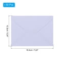 thumbnail image 2 of Uxcell 5x7 Envelopes, 50Pcs A7 Size V Flap Invitation Envelopes, Purple, 2 of 7