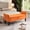 Orange, variant on Royard Oaktree 52" Upholstered Storage Bench with Arms, Velvet Button-Tufted End of Bed Bench,Orange