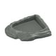 thumbnail image 2 of Plato de agua esquinero para reptiles, comedero esquinero, fácil de limpiar, terrario decorativo para serpientes, tortugas, ranas y gecos. Gris, 2 of 8