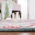 thumbnail image 4 of SAFAVIEH Bellagio Vanessa Floral Wool Area Rug, Light Gray/Ivory, 3' x 5', 4 of 11