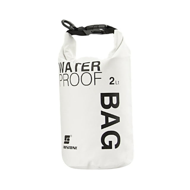 Bolsa Impermeable 2L Sunnimix para Camping Pesca Kayak Canoa Blanca