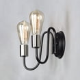 thumbnail image 3 of 11739BKSN Maxim Lighting Haven-2 Light Wall Sconce in Classic style-9 Inches wide by 7 inches high-Black/Satin Nickel Finish, 3 of 5
