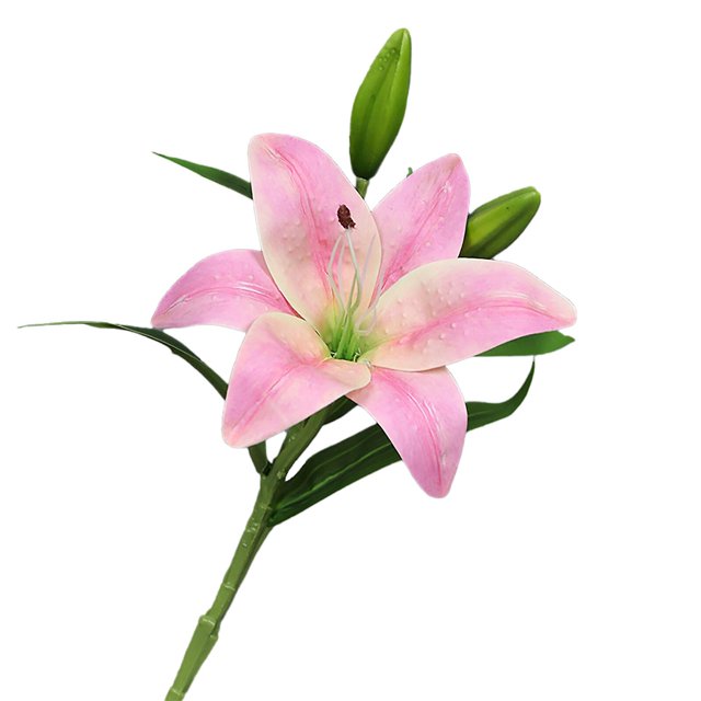 Simulación de flores de lirio, creativo, Multicolor, 38cm, tela duradera, regalo para el hogar, sala de estar, bodas, fiestas, centros de mesa y más