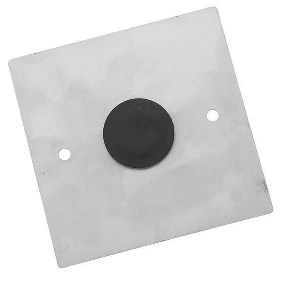 FRCOLOR Stainless Steel Blank Outlet Cover Plate Decorative Wall Plates Electrical Covers with Screws for Unused Outlets Switches