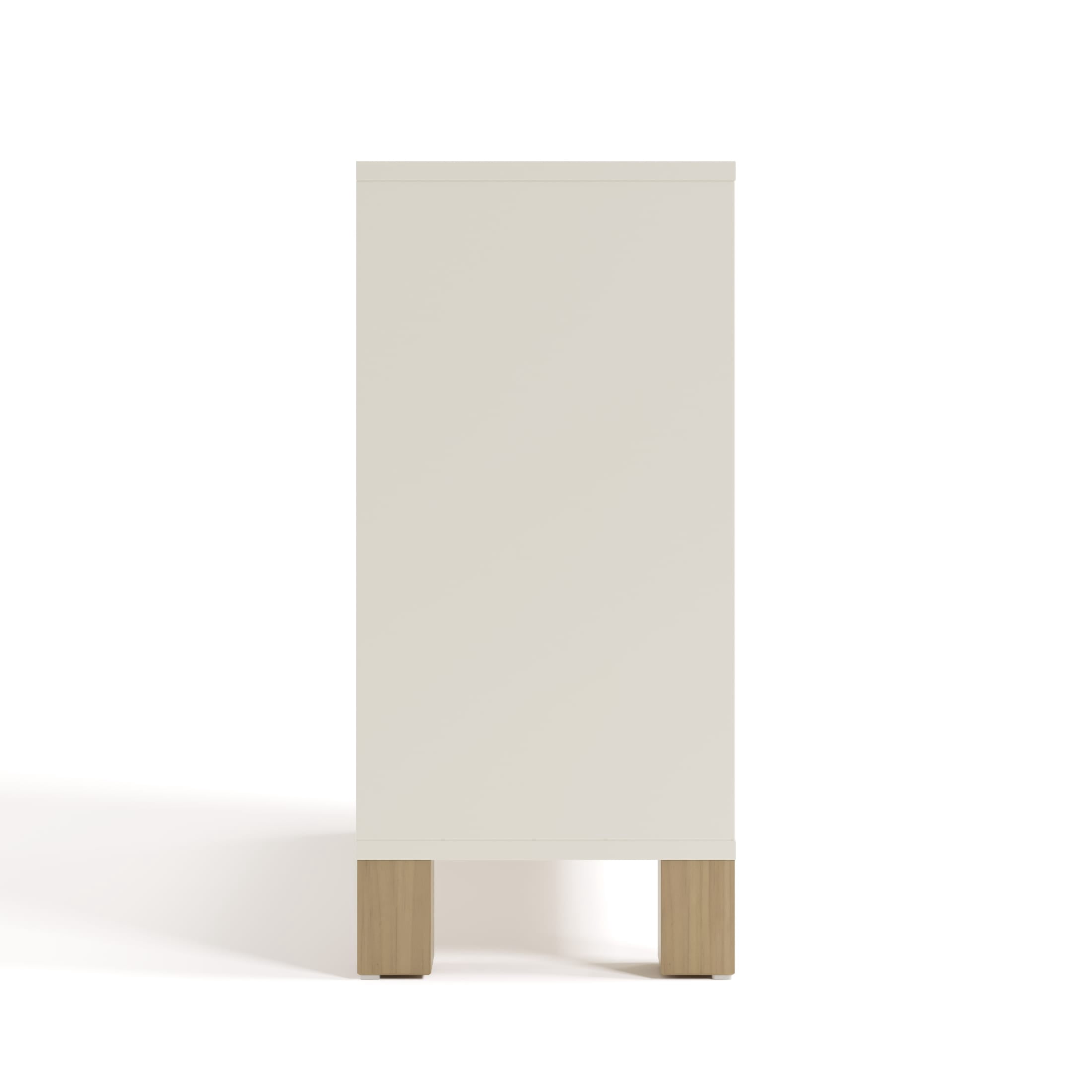 Storkcraft California Cube Organizer Bookcase, Frosted Oat and Driftwood