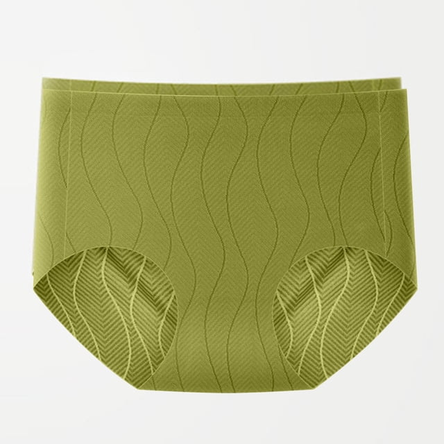 Briefs for Women with Mid-rise Waist, Abdomen Control, Hip Lift, Breathable Fabric, Seamless Design, Silk-lined Gusset