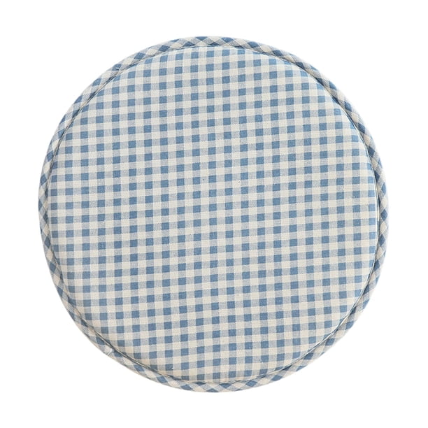 Cojines para taburetes redondos, suaves cojines para asientos de comedor para el hogar, y la oficina azul