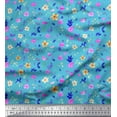 thumbnail image 1 of Soimoi Poly Georgette Fabric Flower Watercolor Print Sewing Fabric Yard 42 Inch Wide, 1 of 3