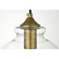 thumbnail image 5 of Destry 1 Light brass plug-in Pendant With Clear Glass, 5 of 6