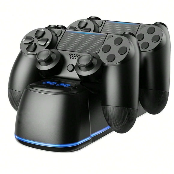 Support de Charge pour Manette de Jeu PS4/Slim/PRO avec Voyant de Charge, Base de Charge Double pour Manette Accessoire
