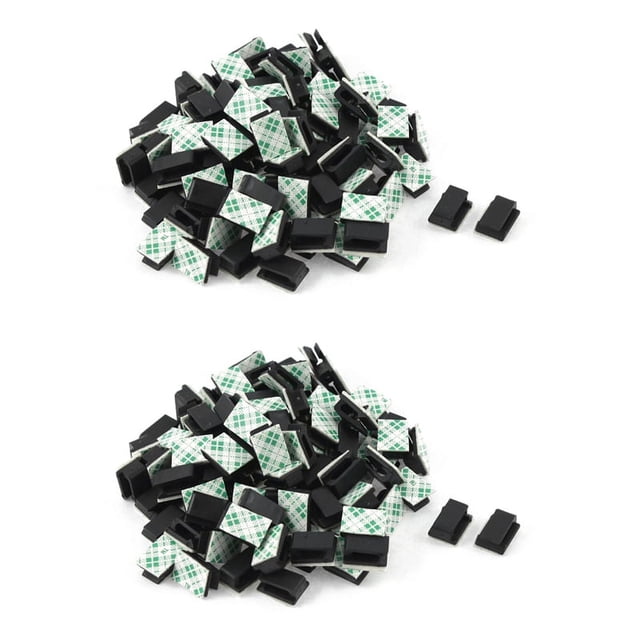 200 piezas de soportes adhesivos para cables, clips para corbatas, organizadores, abrazaderas de caída