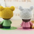 thumbnail image 5 of Juego de 2 adornos colgantes de resina para parejas | Bonitas figuras de resina de hombre y mujer de 8 x 18 cm | Decoración de escritorio para el hogar, la oficina y el dormitorio | Regalo románti, 5 of 5