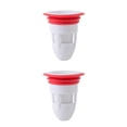 thumbnail image 1 of Billuyoard Núcleo de drenaje de piso Desodorante extraíble Reemplazo de accesorios para el hogar Baño Tapón de inodoro Colector de pelo Repelente de Blanco 2piezas, 1 of 6