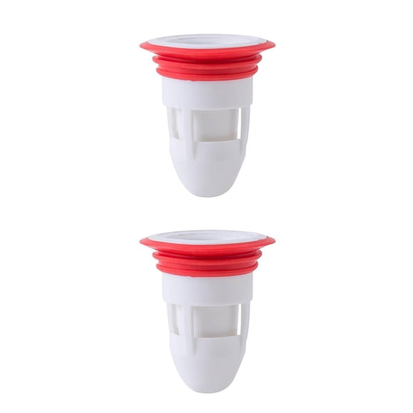Injueey Núcleo de drenaje de piso Desodorante extraíble Reemplazo de accesorios para el hogar Baño Tapón de inodoro Colector de pelo Repelente de Blanco 2piezas Injueey CBP137719