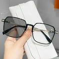 thumbnail image 4 of sunsanly Blue Light Blocking Glasses Unisex Large Frame Clear View Strong Hinge Transparent with Brim Eye Protection Clear Bluelight Glasses Spectacles Eyewear, 4 of 8