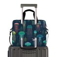 thumbnail image 2 of FORMRS 16" Laptop Sleeve Bag Carrying Case with Handle Travel Shoulder Briefcase, Green Jellyfish Pattern, 2 of 8