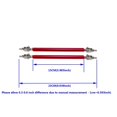 thumbnail image 2 of Car Splitter Rods Racing Adjustable Front Rear Bumper Lip Support Strut Brace Tie Pull Bar Kit 75/100/150/200mm, 2 of 7